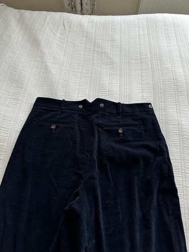 Cabbages & Roses dunkelblau Cordhose Größe 16 29L 100% Baumwolle Taschen - Bild 16 von 17