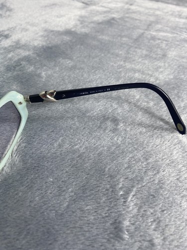 Tiffany & Co TF2016 8055 Black Teal Eyeglasses Frame w/ Case Italy 51-15-135 - Picture 6 of 15