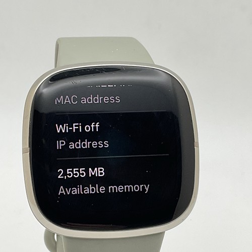 Fitbit Sense Advanced Smart Health Activity Tracker Watch FB512 Silver Gray S/P - Picture 10 of 16