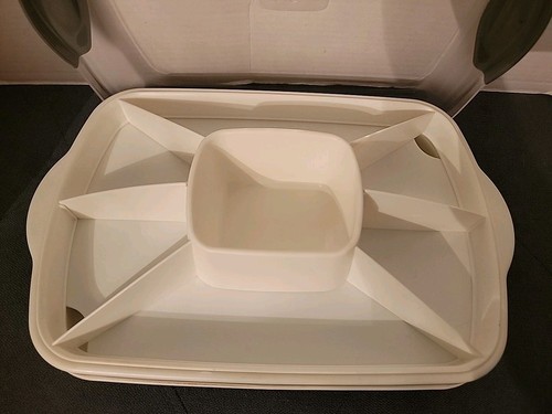Pampered Chef Chillzanne Rectangular Server #2781 Deviled Egg/Vegetable Tray - Picture 2 of 7