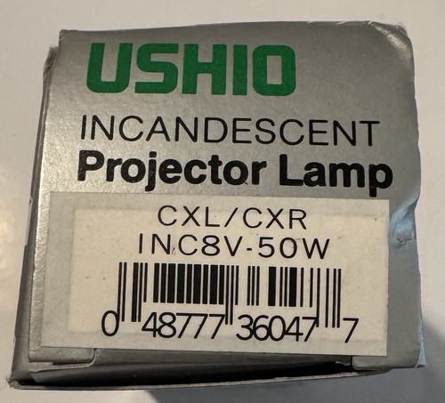 Lámpara Proyector Incandescente, Ushio, CXL/CXR, 8V 50w, En Caja, En Muy Buen Estado - Imagen 5 de 9