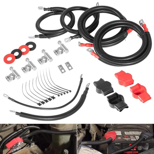 Battery Cables Kit For 2003-2007 Ford Superduty F250 F350 F450 6.0L Powerstroke - Picture 2 of 11