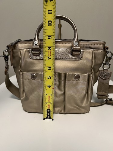 MZ WALLACE Mayfair Bedford Champagner Gold Luxus Designer Beuteltasche EUC - Bild 9 von 11