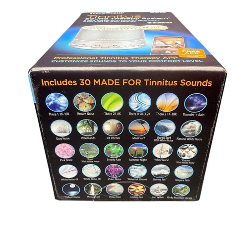 Sound Oasis Tinnitus Therapy BST-100-ADCO Bluetooth 30 Sounds Sealed NEW in Box - Picture 7 of 8