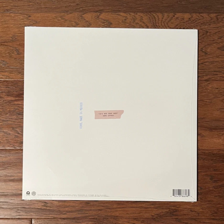 AUTOGRAPHED SIGNED Demi Lovato It's Not That Deep Ivory Vinyl LP Cover Jacket Foto 2 de 2