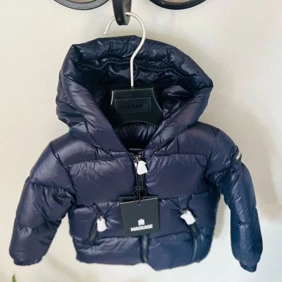 MACKAGE Morgan Water Repellent Down Insulated Hooded Puffer Jacket, 6 Months NWT - Image 3 of 4