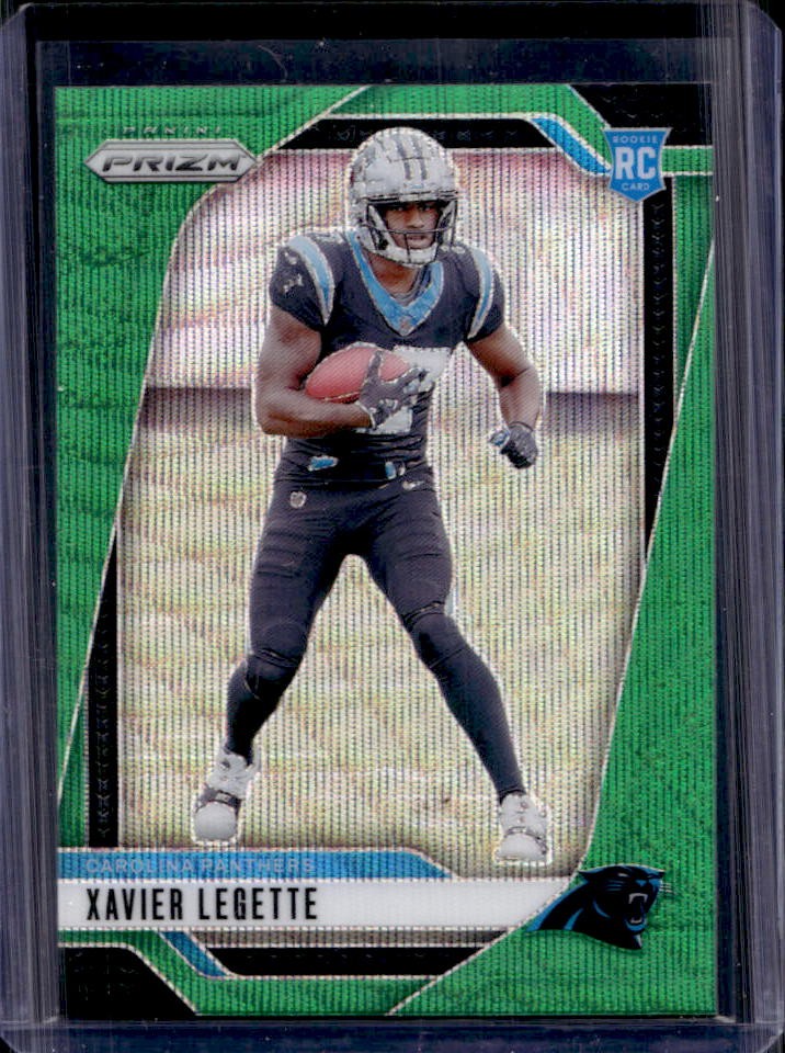 2024 Prizm Xavier Legette RC Green Wave Rookie #398 Panthers