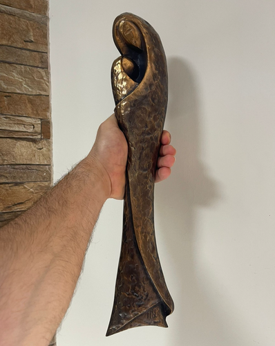 Limited Edition Bronze Sculpture Abstract Madonna & Child by HN Signed Modern⭐