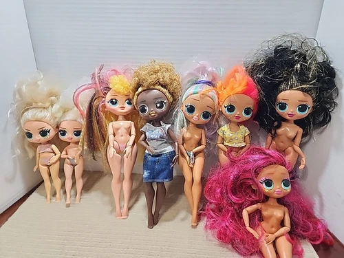 LOL Surprise Lot Of 8 OMG  MGA Entertainment Dolls 2019. Naked