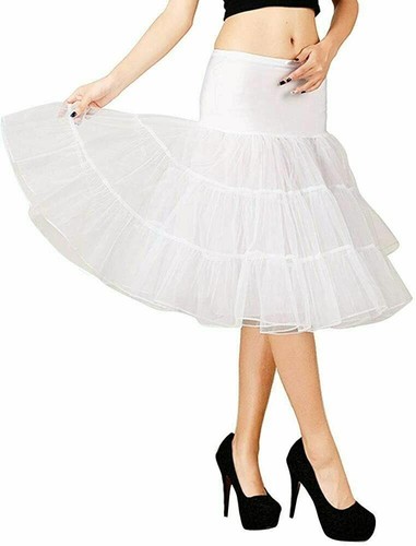 50S Mujeres Enagua Falda Interior Retro Crinolina Medio Slip Rockabilly Tutú Falda - Imagen 8 de 13