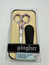 NIB Gingher Designer Series 4" Embroidery Scissors- ASHLEY