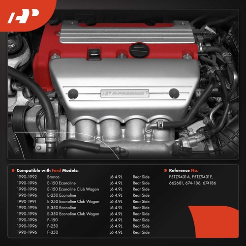 Colector de escape trasero A-Premium para Ford F-150 F-250 F-350 E-150 L6 4,9 L - Imagen 2 de 10