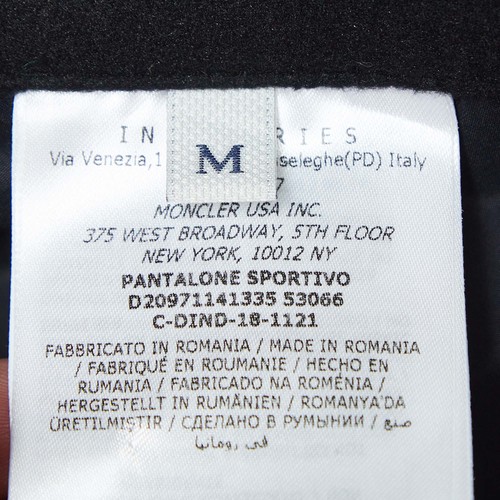 Moncler Grenoble Black Nylon Ski Pants M - Picture 5 of 6