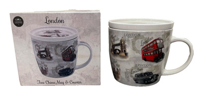 New London, England Mug The Leonardo Collection Fine China, Lesser & Pavey Ltd.