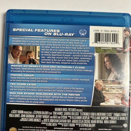 Extremely Loud and Incredibly Close Blu-ray, 2011 Hanks Bullock - Picture 5 of 9