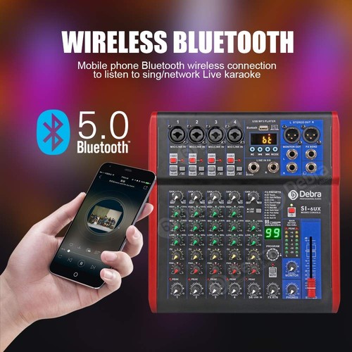 SI Series Professional Portable Recording Mixer Audio with 99 DSP Digital Effect - Picture 6 of 9