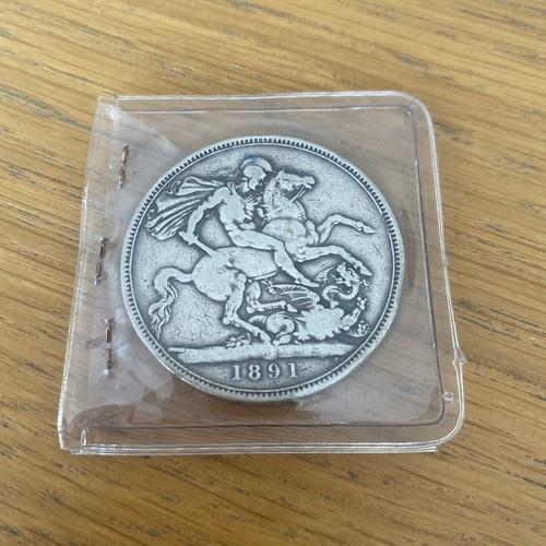1891 Victoria Silver Crown Coin (25233)