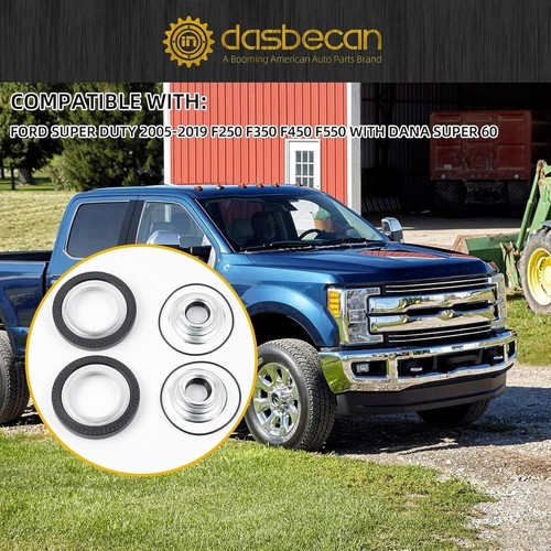 Front Axle Vacuum Knuckle Seal & Hub O-Ring & Dust Seals for Ford F250 F350 F450 - Picture 5 of 7