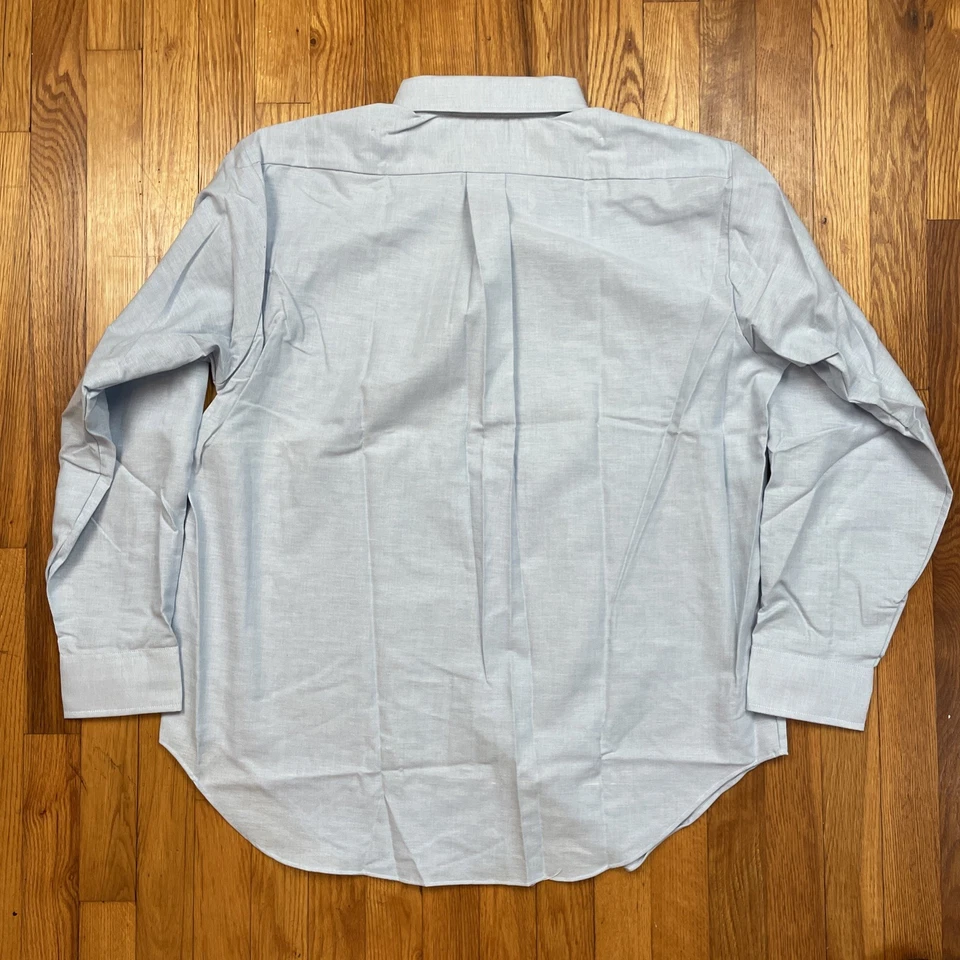 Camisa Oxford Arrow Decton Vintage Años 90 Para Hombre 17 34 Algodón Hecha en EE. UU. Clásica Azul Foto 2 de 4