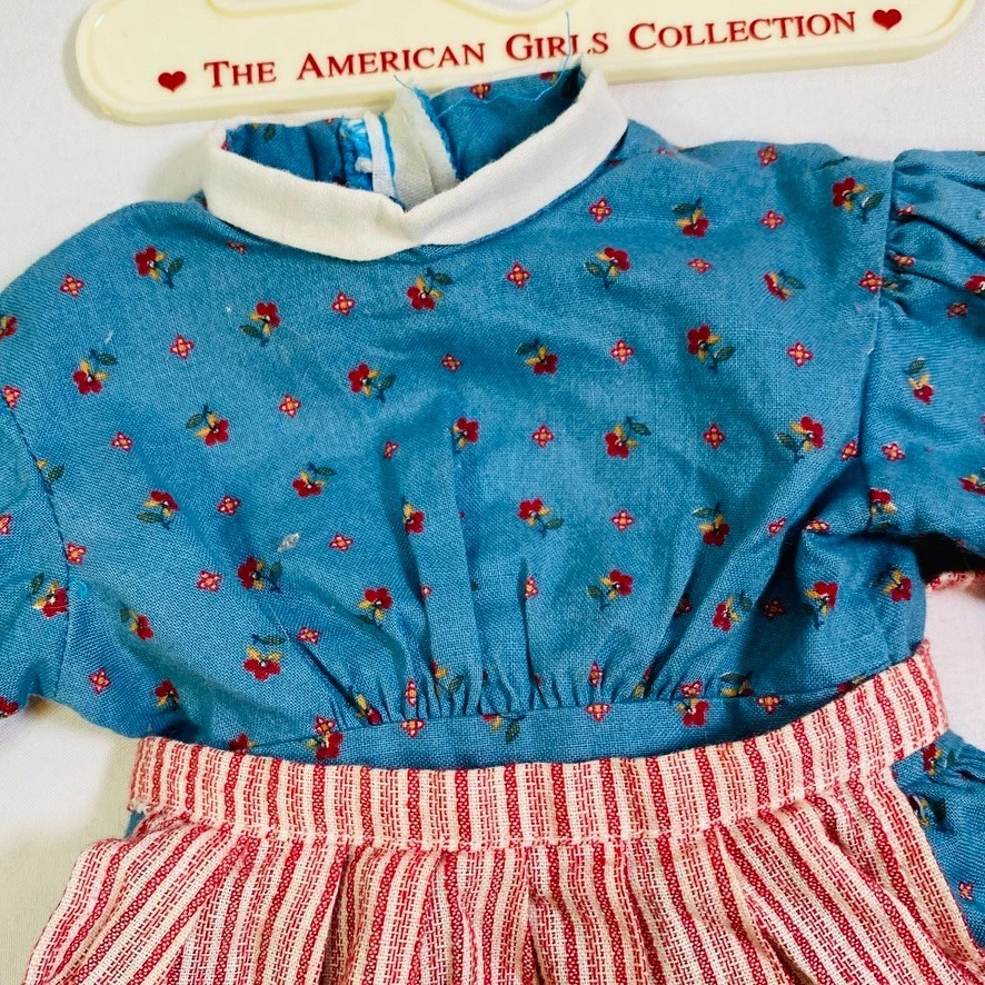 18 英寸美国女孩娃娃 1986 年 PC Kirsten's Meet 礼服套装带鞋、袜子 — 第 4/4 张图片