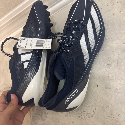 Size 12 - Adidas SM Adizero Electric Football Cleats Team Navy/White IH5028 Men - Picture 8 of 8