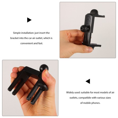Car Phone Holder Travel Cellphone Automobile Bracket Rotatable Vent - Photo 3 sur 12
