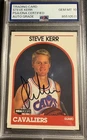 Steve Kerr Signed 1989 NBA Hoops Rookie Rc Psa 10 Auto