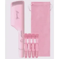 MERMADE MY WAVE KIT-Pink double waver 1 inch barrels, 4 clips, and pink case