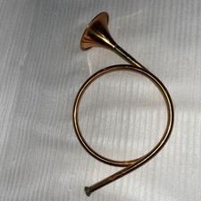 Vintage Brass Copper French Horn Christmas Holiday Decor