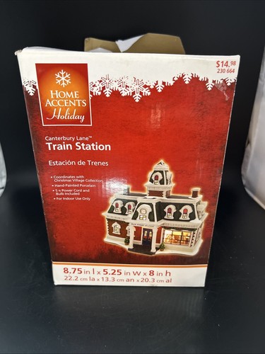 Home Holiday Accents “Train Station" Lighted Station Window Scene (see Desc) - Picture 9 of 12