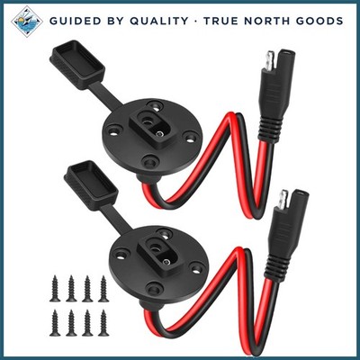 SAE Connector Extension Cable Set for Easy Battery Connection and Disconnection
