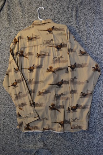 Columbia Men's Shirt 2XL Pheasant Long Sleeve Botton Down Shirt - Picture 8 of 14