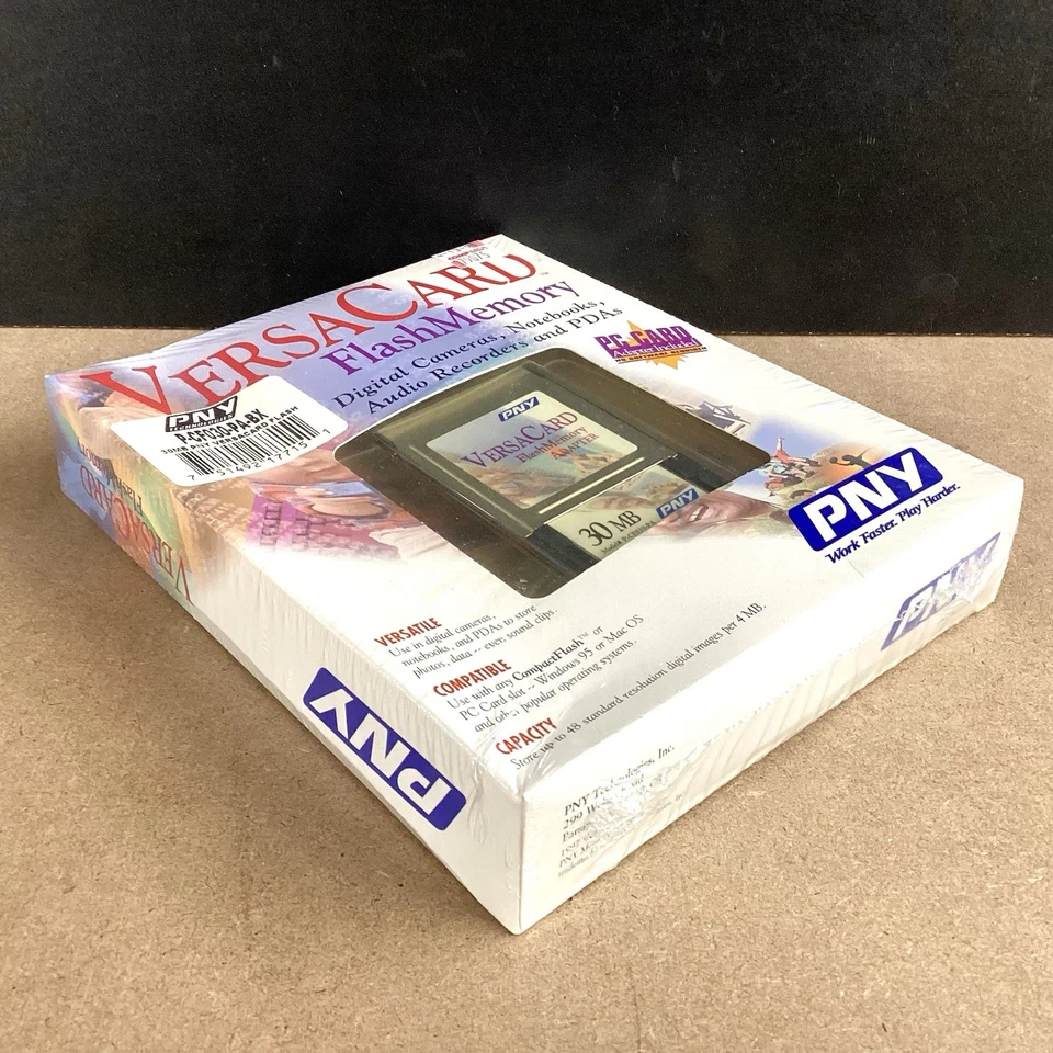 Pny Versacard Flash Memory Card And Adapter Model# P-CF030-PA - Image 4 of 4