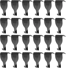 Moulding Hanging Hooks Picture Photo Frame Rail Hangers Black Hooks Pack of 24