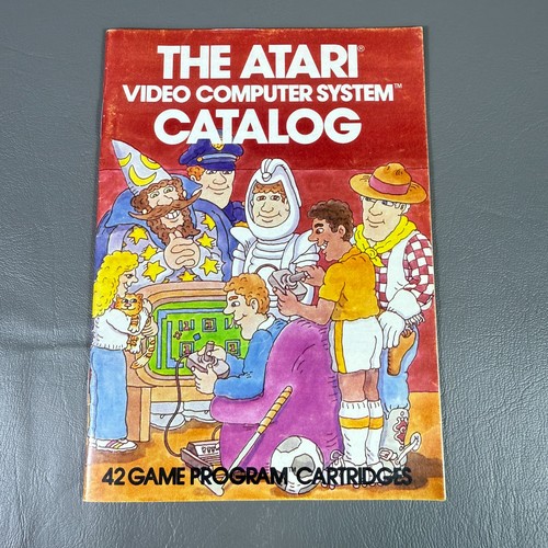Vintage Atari 2600 Video Computer System Katalog 42 Spiel Programm Kassetten 1981