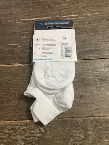 Feetures High Performance Ultra Light No Show Tab Socken Farbe Weiß Größe XL NEU! - Bild 2 von 9