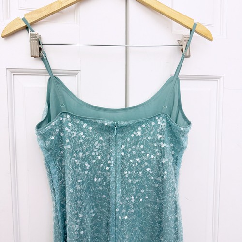 Reformation Mariska Dress in Silver Turquoise - Picture 11 of 12