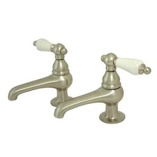 Elements Of Design ES3208PL Double Handle Lavatory Basin Tap - Nickel