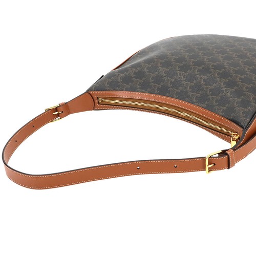 Bolso de Hombro CELINE Triomphe Heloise Cuero Tostado 114712 Cartera 90299476 - Imagen 6 de 10