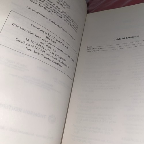 2018 New York Pattern Jury Instructions CIVIL Index and Tables Thomson REUTERS - Bild 6 von 8