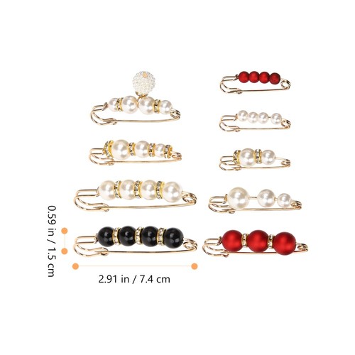 9 Pcs Waist Cardigan Brooch Clip Clothes 's Clips - Imagen 6 de 11