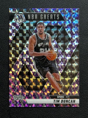 2024-25 Mosaic NBA Greats 23/24 Purple Snakeskin Prizm Snake Tim Duncan #291