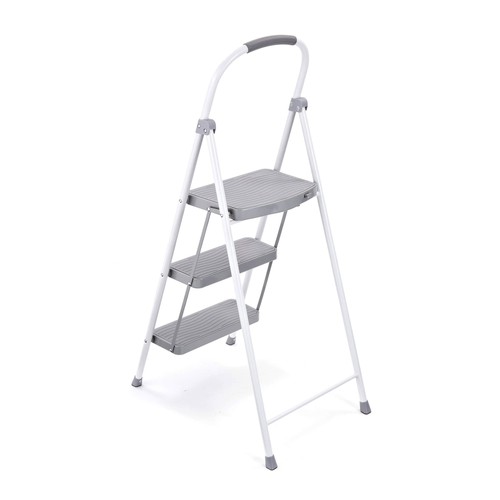 Rubbermaid 3 Step 225 Lb Capacity Folding Ladder Steel Step Stool Open Box) - Picture 7 of 11
