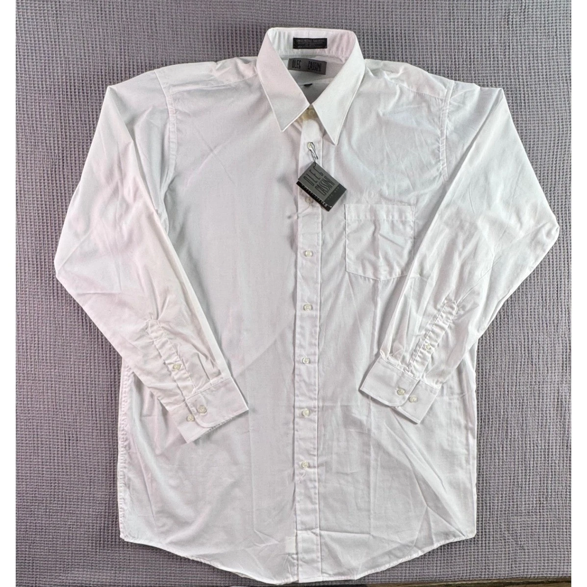 oleg cassini dress shirt Oleg Cassini Button-Up shirt 18 (36/37) Tall Blue Long Sleeves