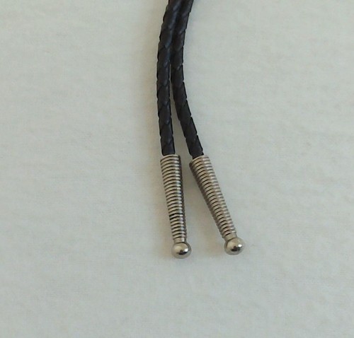 vtg FORITT GEOMETRIC PHOENIX BIRD TURQUOISE/CORAL FAUXE STONES BOLO TIE PENDANT - Picture 3 of 6