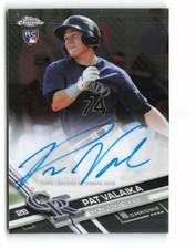 2017 Topps Chrome #RA-PV Pat Valaika Rookie Autographs Auto Colorado Rockies AU