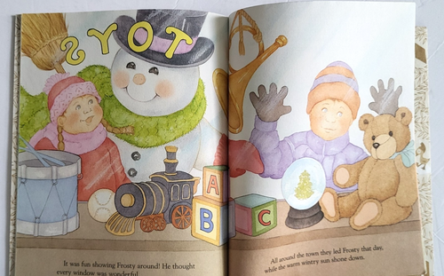 FROSTY THE SNOWMAN LITTLE GOLDEN BOOK ** CHRISTMAS TITLE # 451-11 1989 1ST PR NM - Picture 4 of 4