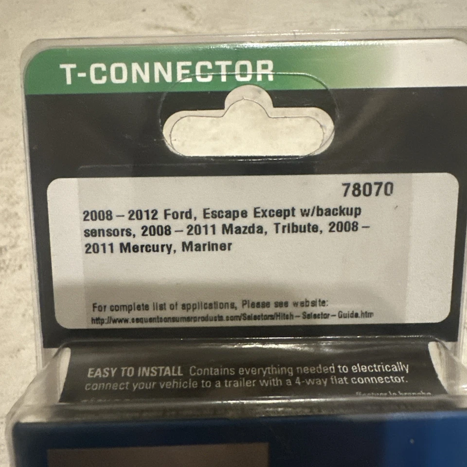 Жгут Т-образного разъема Reese для Ford Escape 2008-2012 Mazda, Tribute, Mariner - Изображение 3 из 4