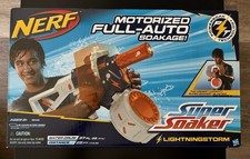 Nerf Super Soaker Lightningstorm Motorized Full-Auto Soaker 25ft Distance New