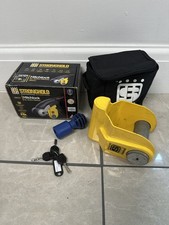 Stronghold Al-Ko Caravan Hitch Lock. 3 Keys,  Storage Bag, Blank, Original Box 